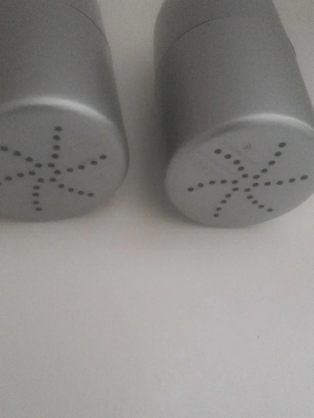 Fake Gag Silver  Salt and Pepper Shaker Set,